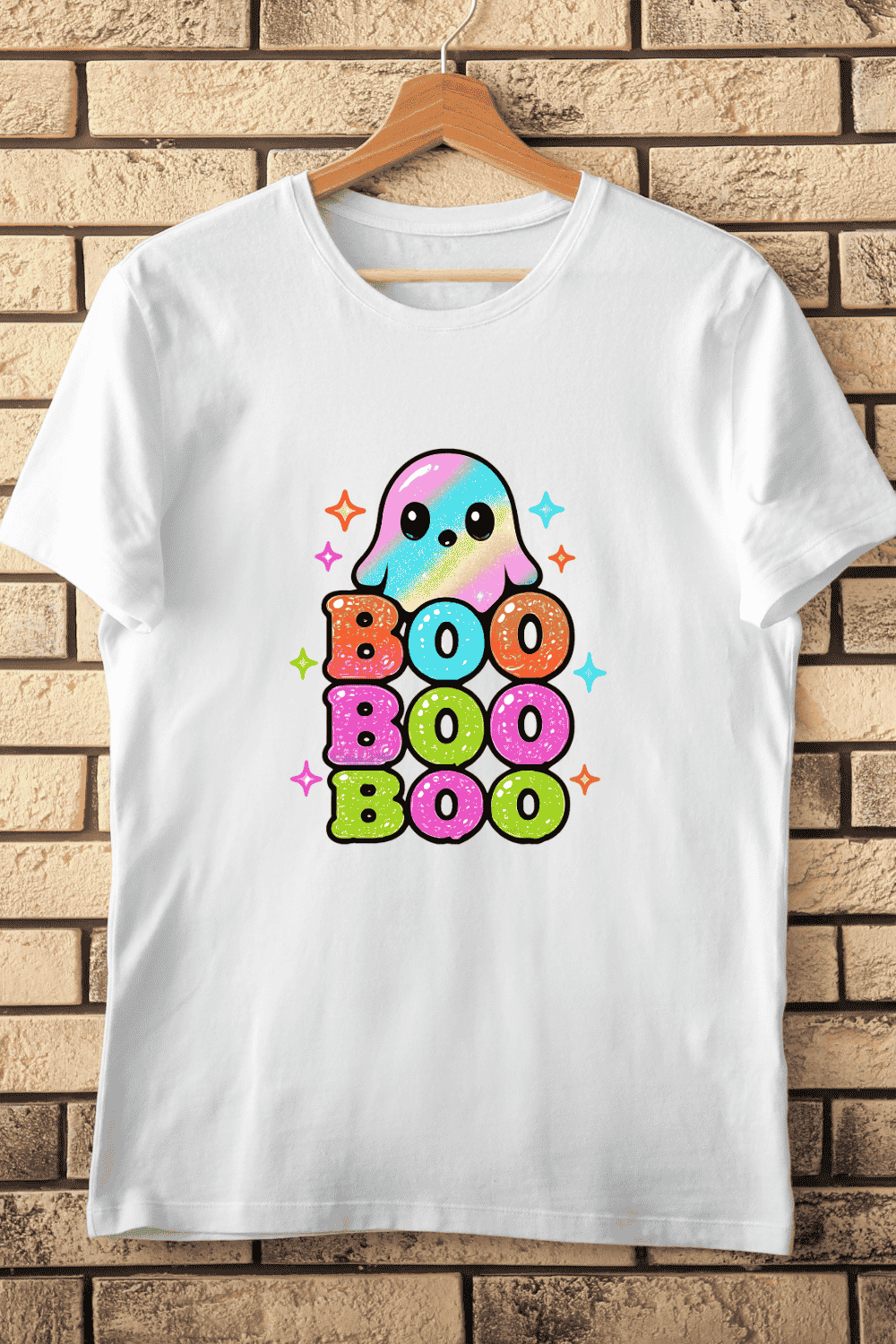 Playful Spooky Season T-Shirt Design pinterest preview image.