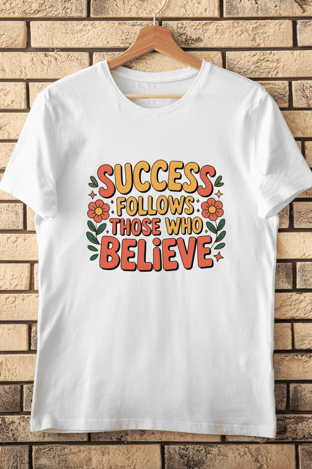 Motivational Quote PNG T-Shirt Design pinterest preview image.