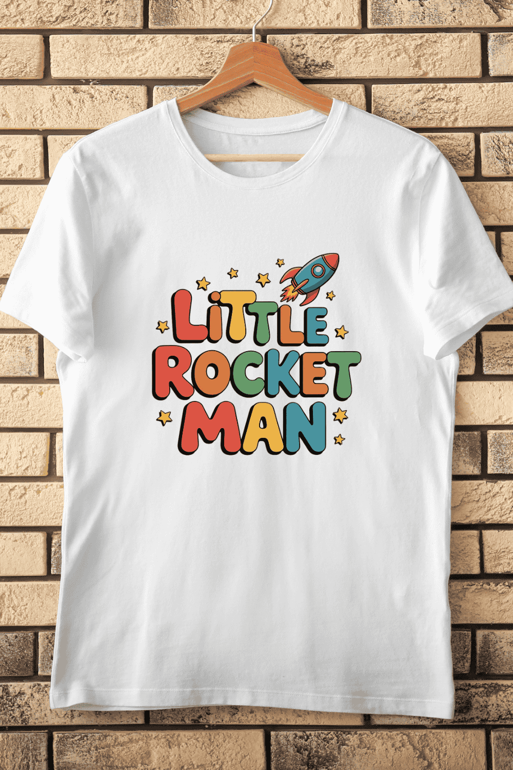 Cute Space Rocket Boy PNG T-Shirt Design pinterest preview image.