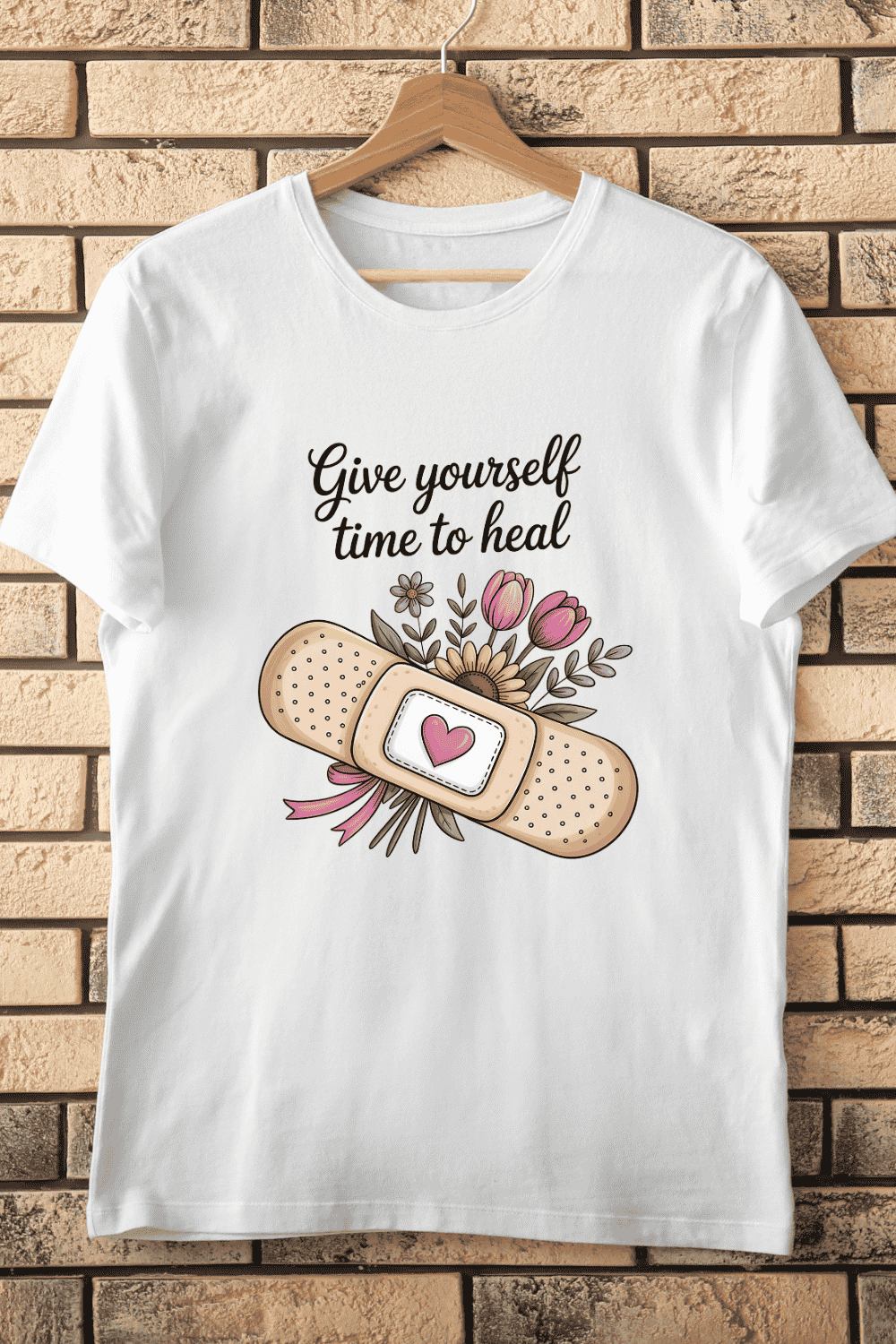 Mental Health Awareness T-Shirt Design pinterest preview image.