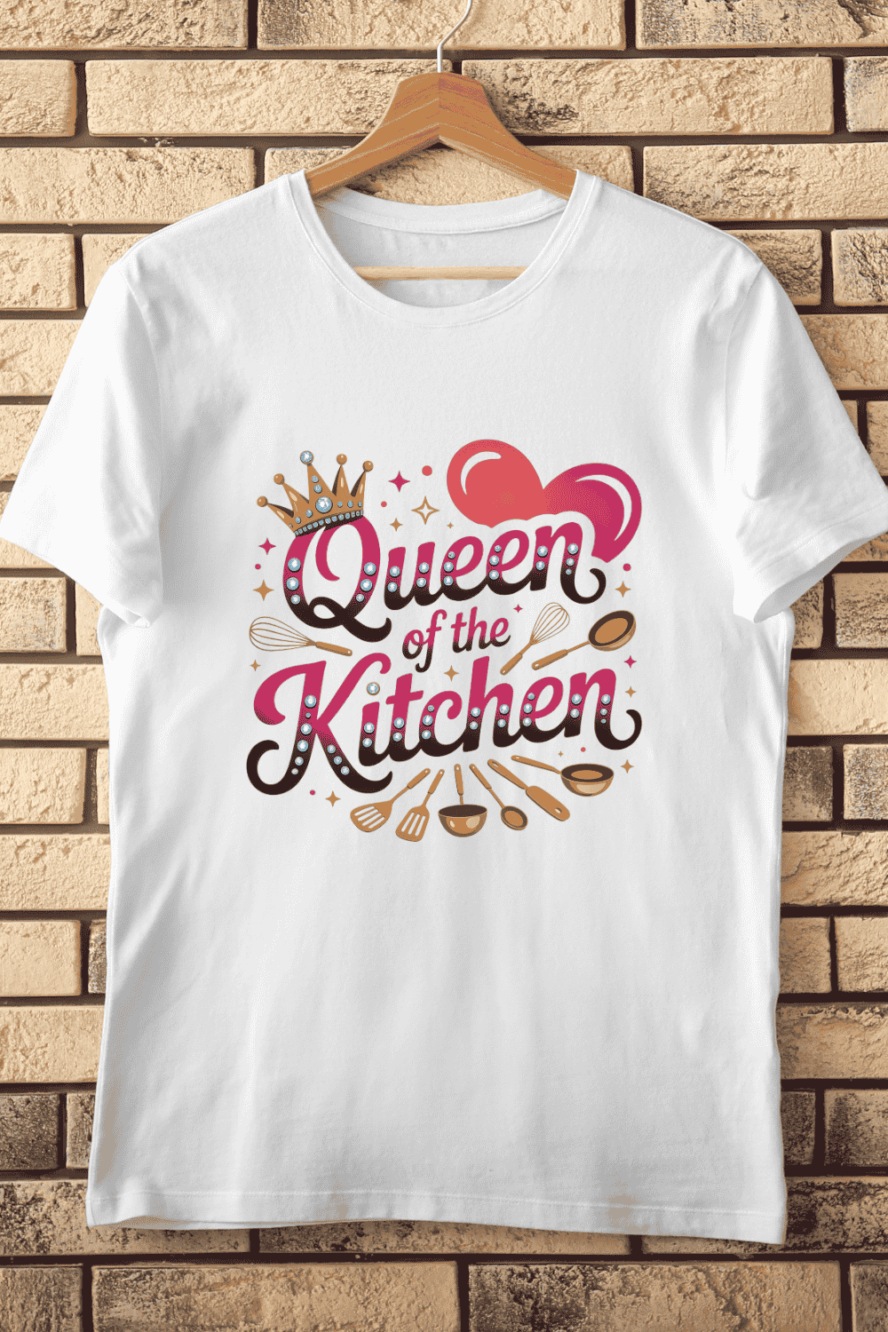 Baking Lover T-Shirt Design pinterest preview image.