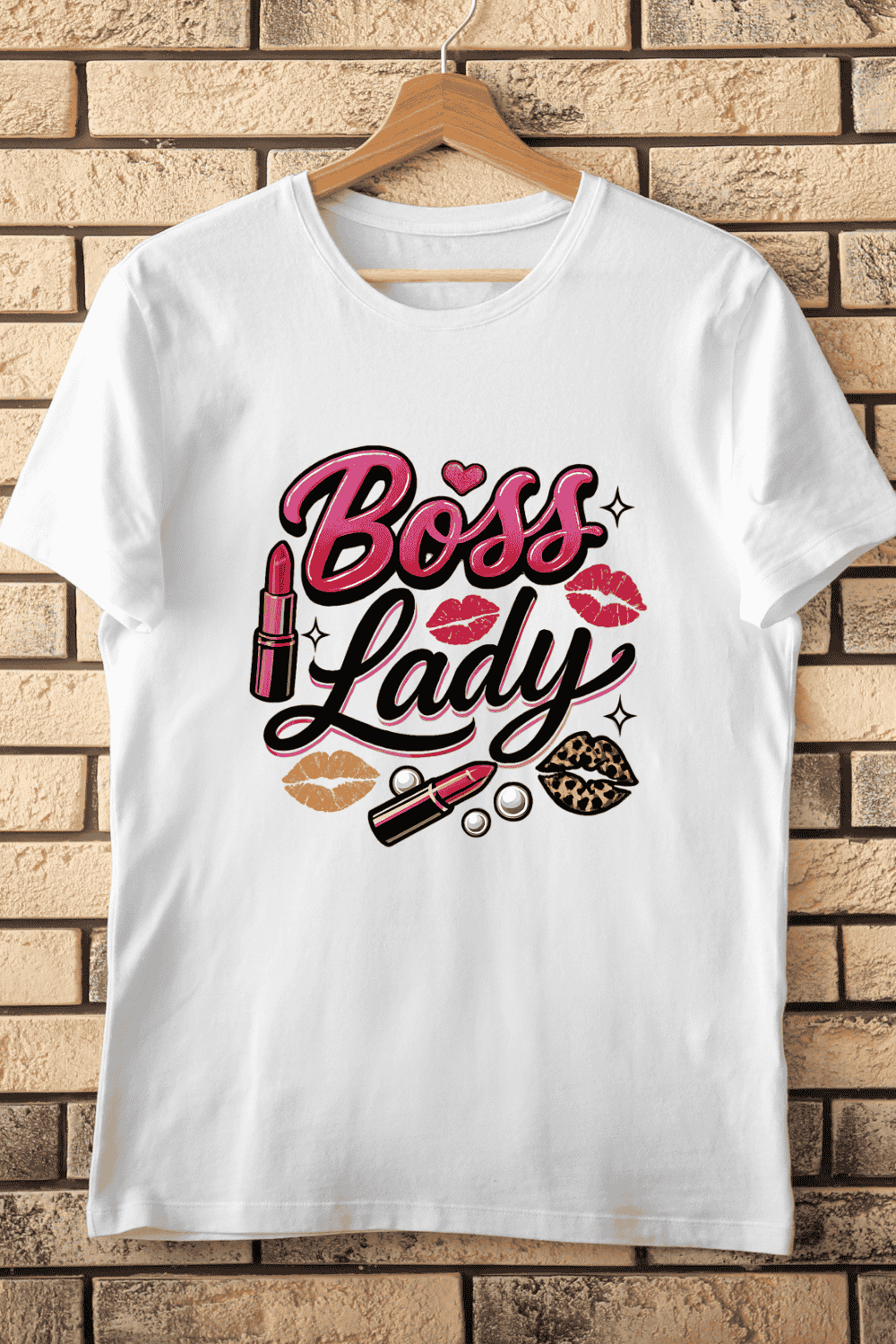 Boss Lady T-Shirt Design pinterest preview image.