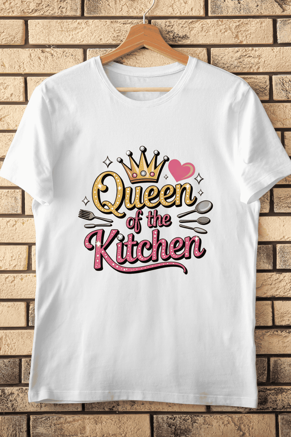 Funny Kitchen Quote T-Shirt Design pinterest preview image.