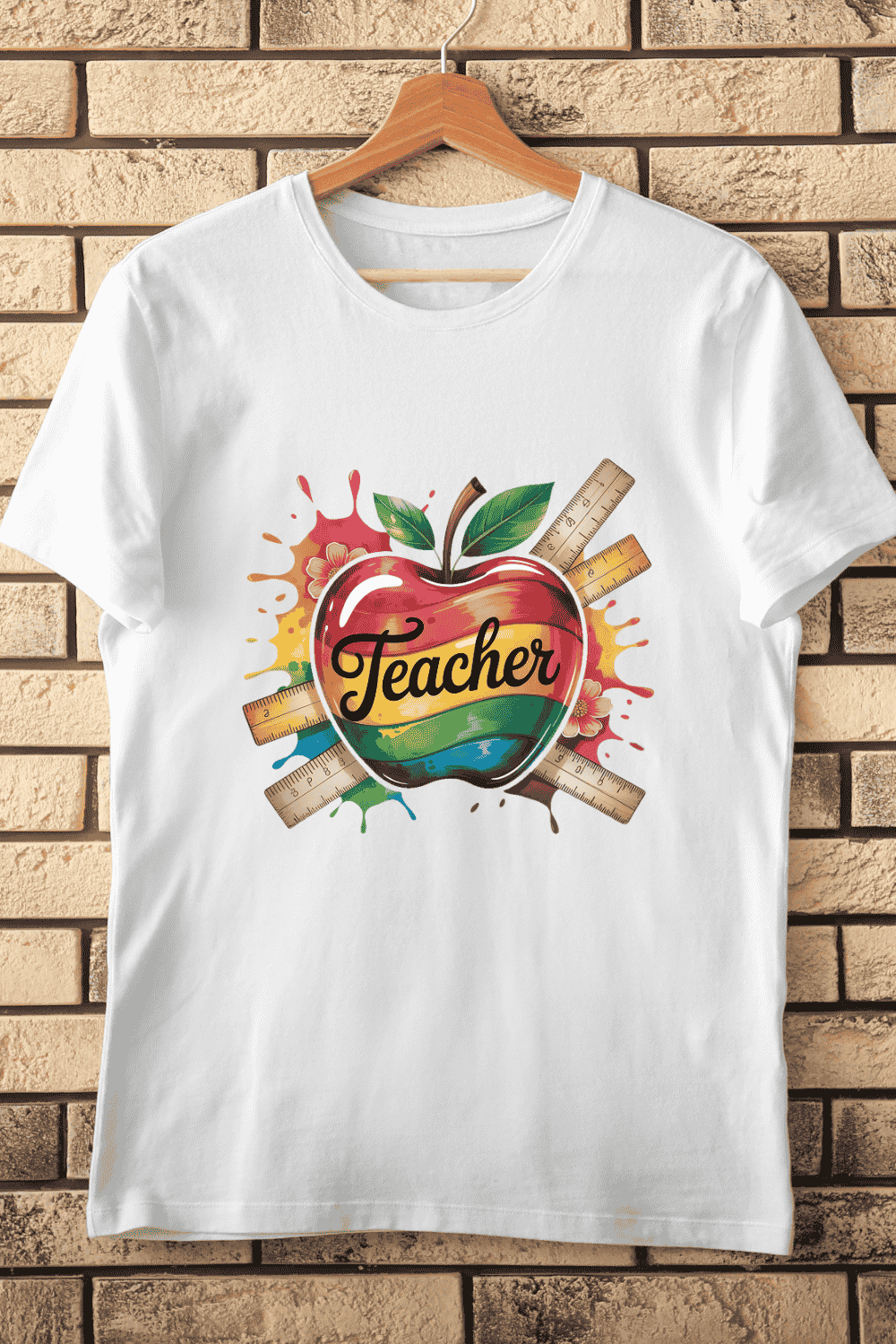Inspire Minds Teach Love T-Shirt Design pinterest preview image.