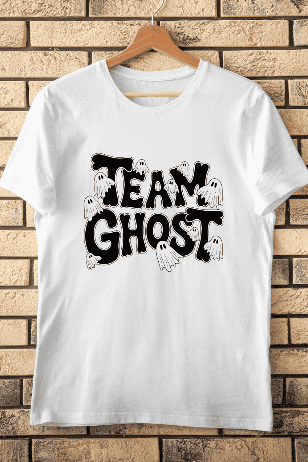 Team Ghost PNG T-Shirt Design pinterest preview image.
