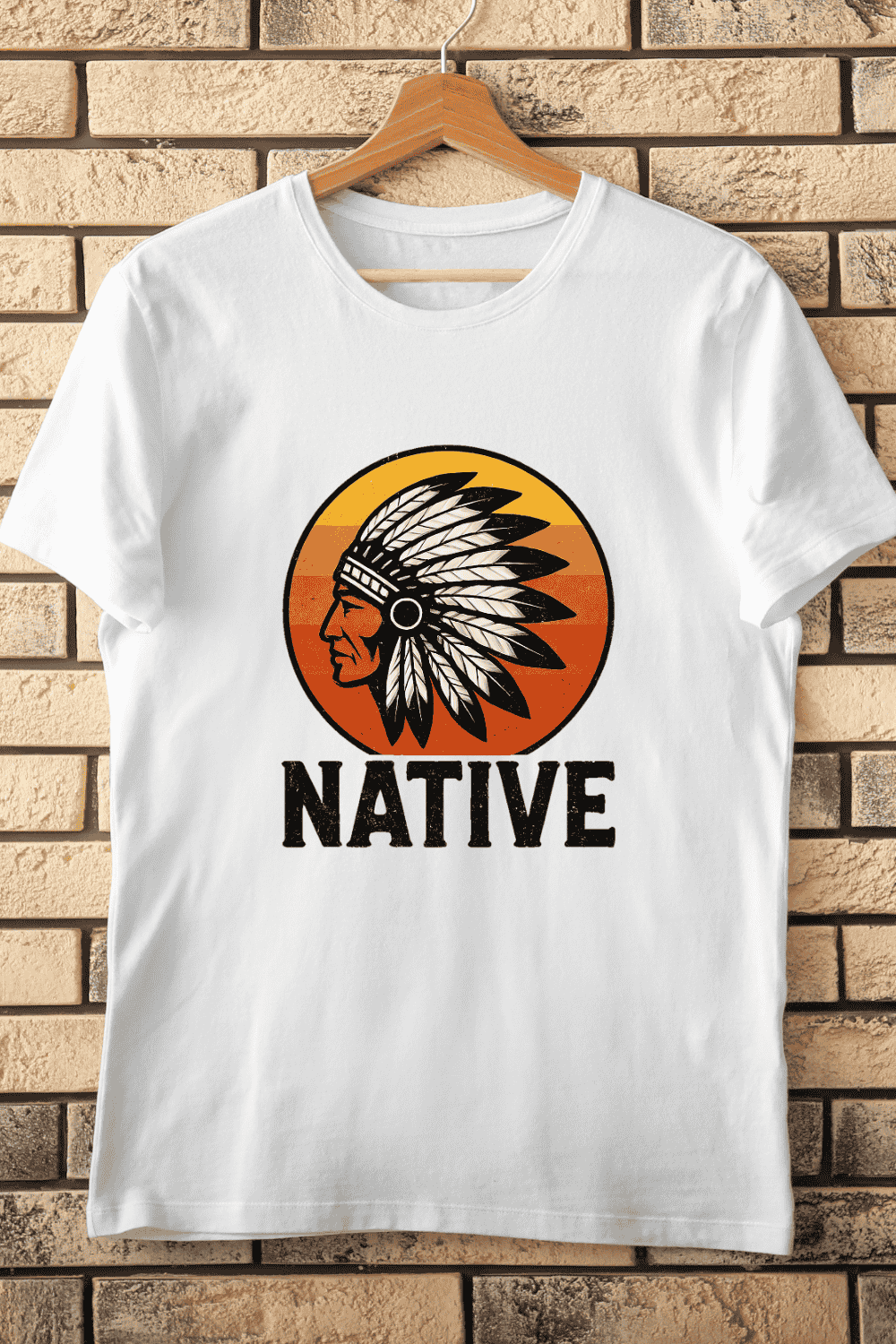 Cultural Native American T-Shirt Design pinterest preview image.