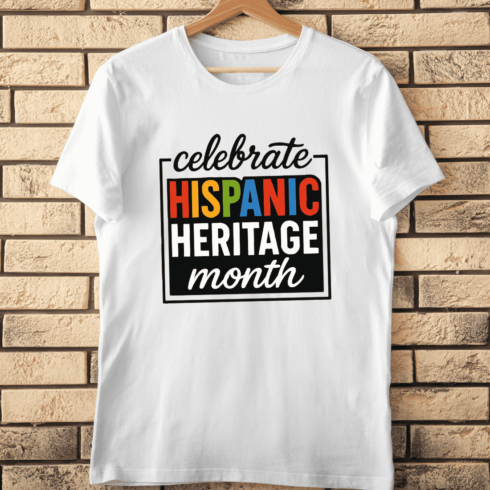 Modern Hispanic Heritage Month T-Shirt Design cover image.