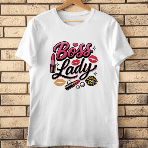 Boss Lady T-Shirt Design cover image.