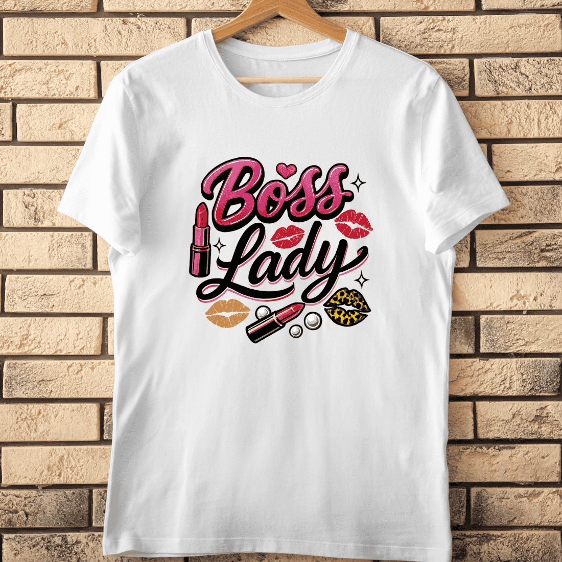 Boss Lady T-Shirt Design cover image.