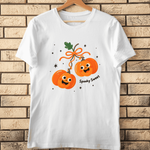 Cute Jack O'Lanterns PNG T-Shirt Design cover image.