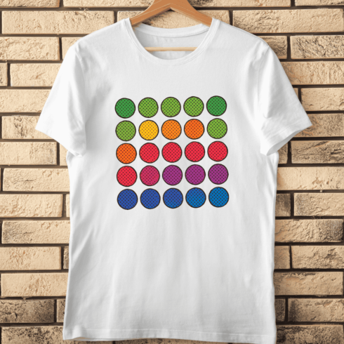 Vibrant Circles T-Shirt Design cover image.