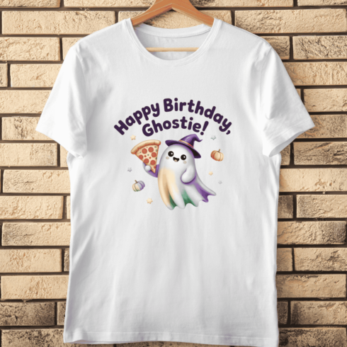 Spooky Cute Birthday Celebration T-Shirt Design cover image.