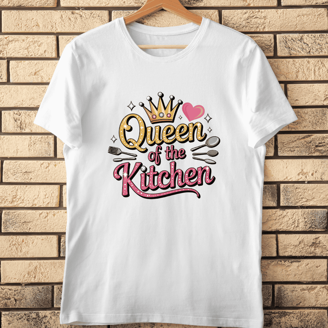 Funny Kitchen Quote T-Shirt Design cover image.