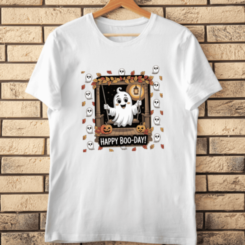 Autumn Boo Day Fun T-Shirt Design cover image.