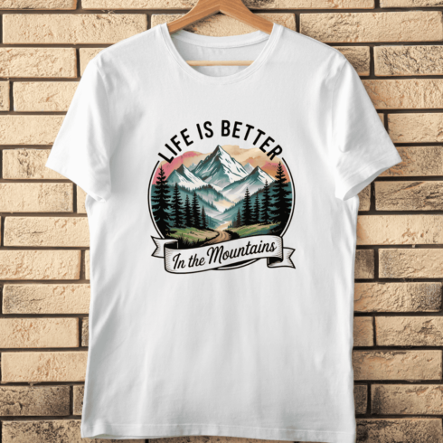 Outdoor Adventure T-Shirt Design cover image.
