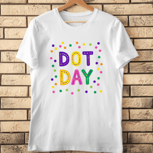 Dot Day Fun Artistic T-Shirt Design cover image.
