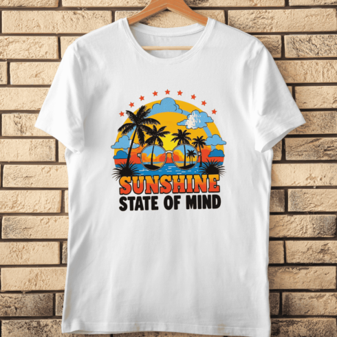Summer Vibes Quote T-Shirt Design cover image.