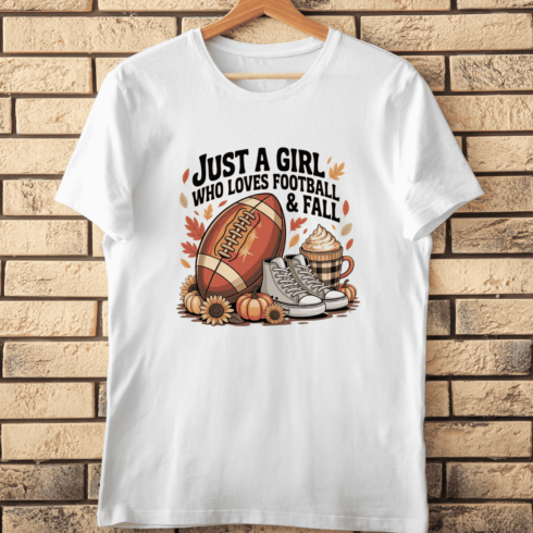 Football Pumpkin Sneakers Autumn T-Shirt Design cover image.