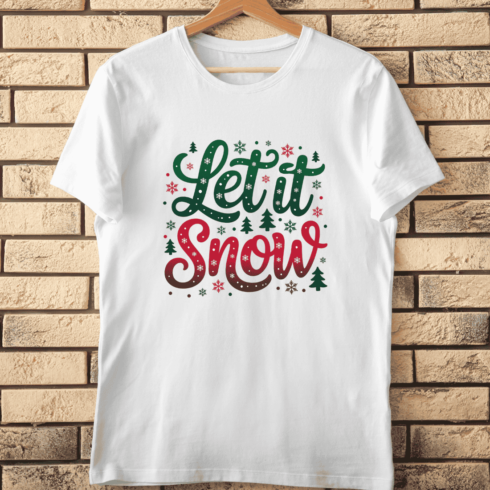 Red Green Holiday Greeting T-Shirt Design cover image.