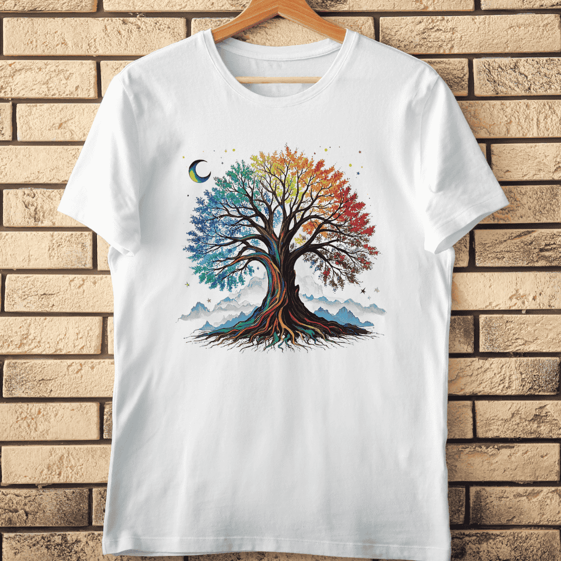 Colorful Tree of Life PNG T-Shirt Design cover image.