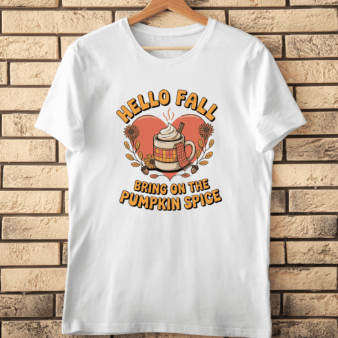 Cozy Autumn Mug Sunflowers T-Shirt Design cover image.