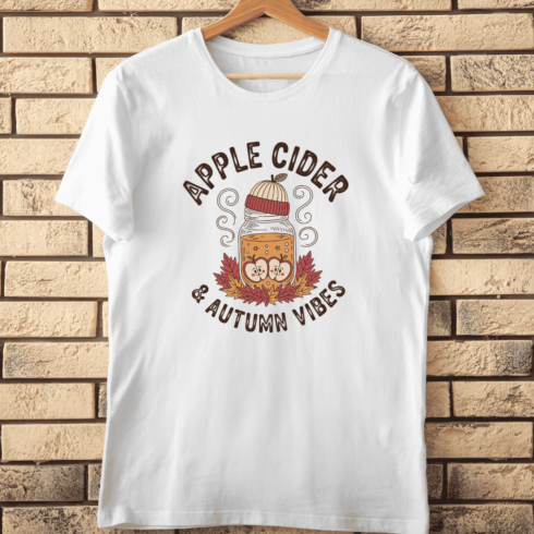 Cozy Fall Drink T-Shirt Design cover image.