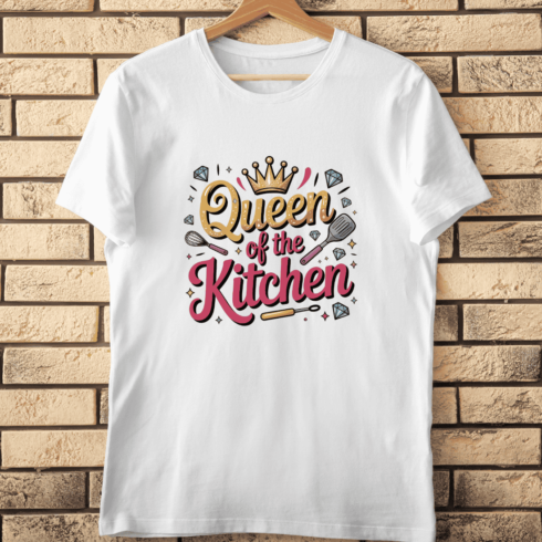 Glamorous Chef T-Shirt Design cover image.