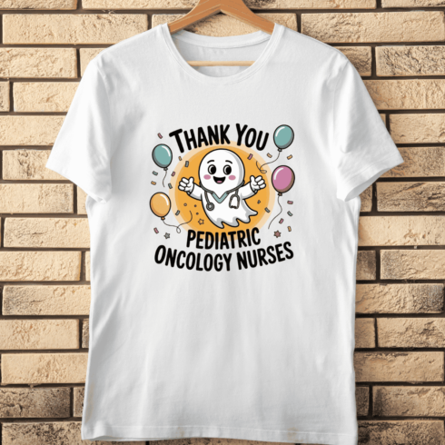 Thank You Pediatric Oncology Nurses T-Shirt Design cover image.