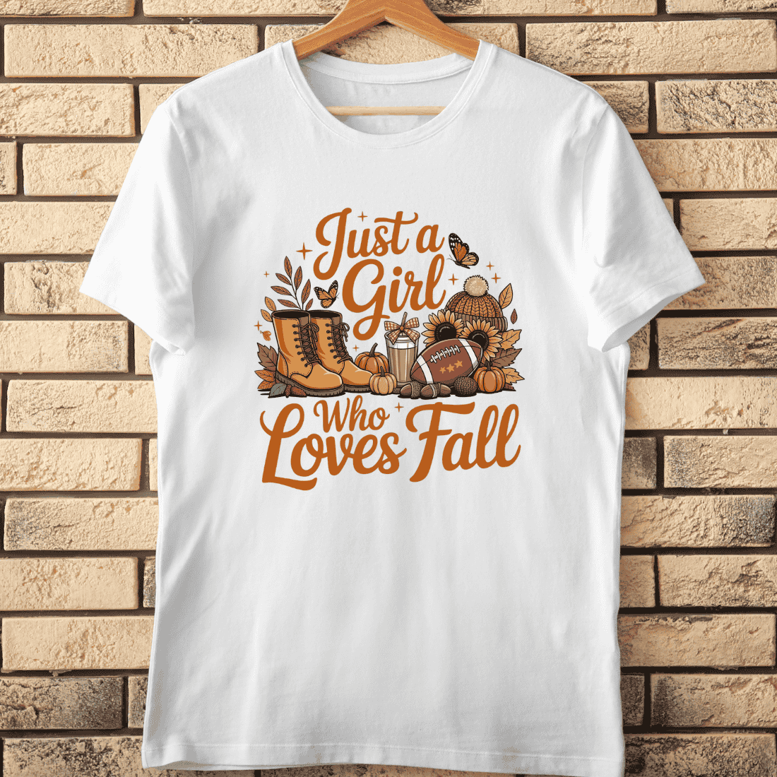 Autumn Girl's Favorites T-Shirt Design cover image.