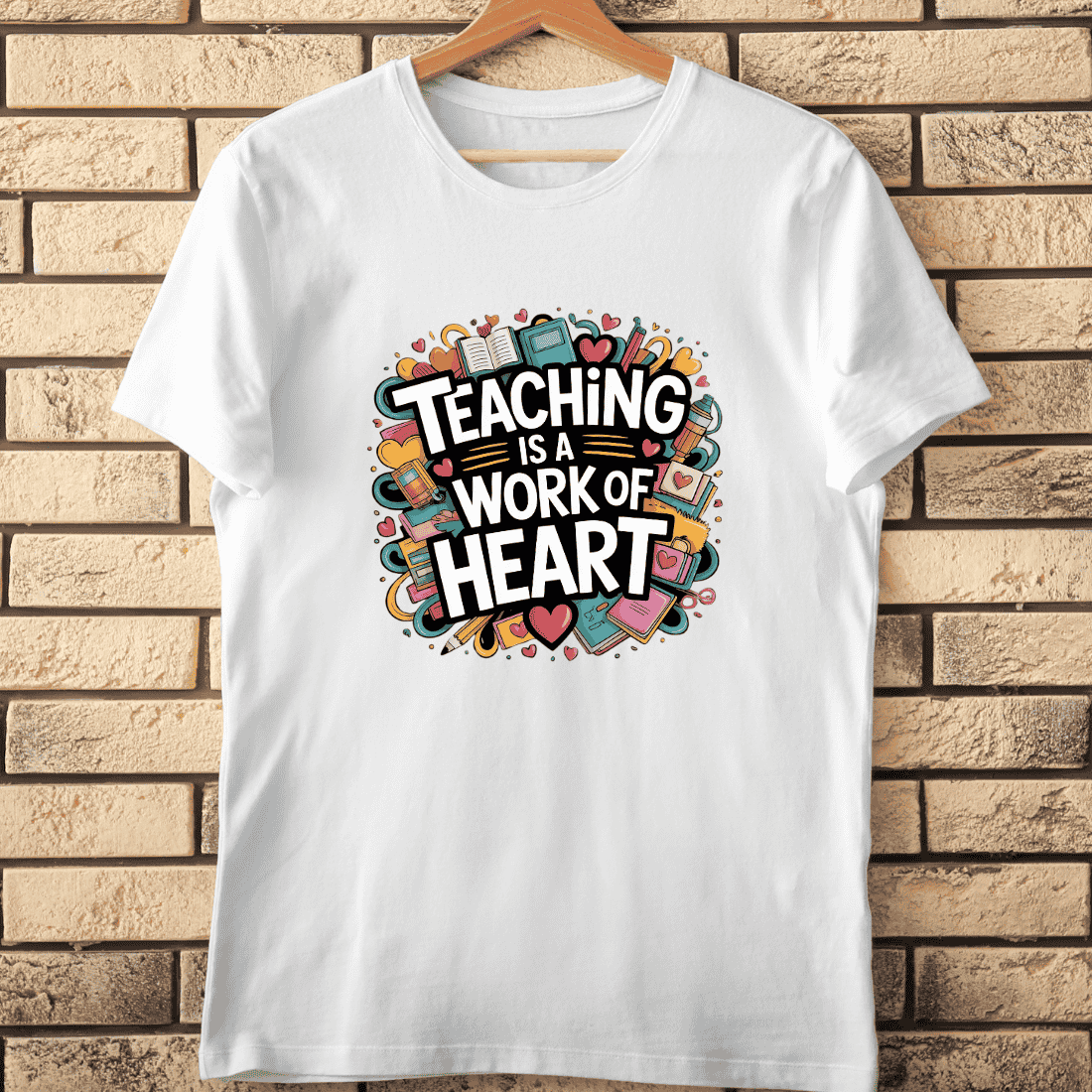 Teacher Life T-Shirt Design cover image.