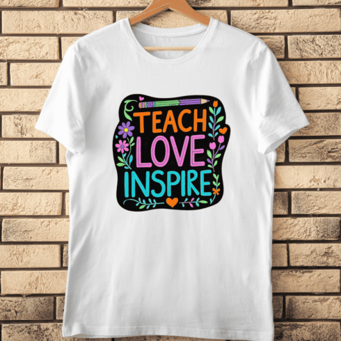Back to School Motivation T-Shirt Design cover image.