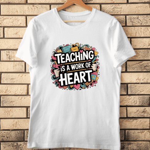 Love for Learning and Education T-Shirt Design cover image.