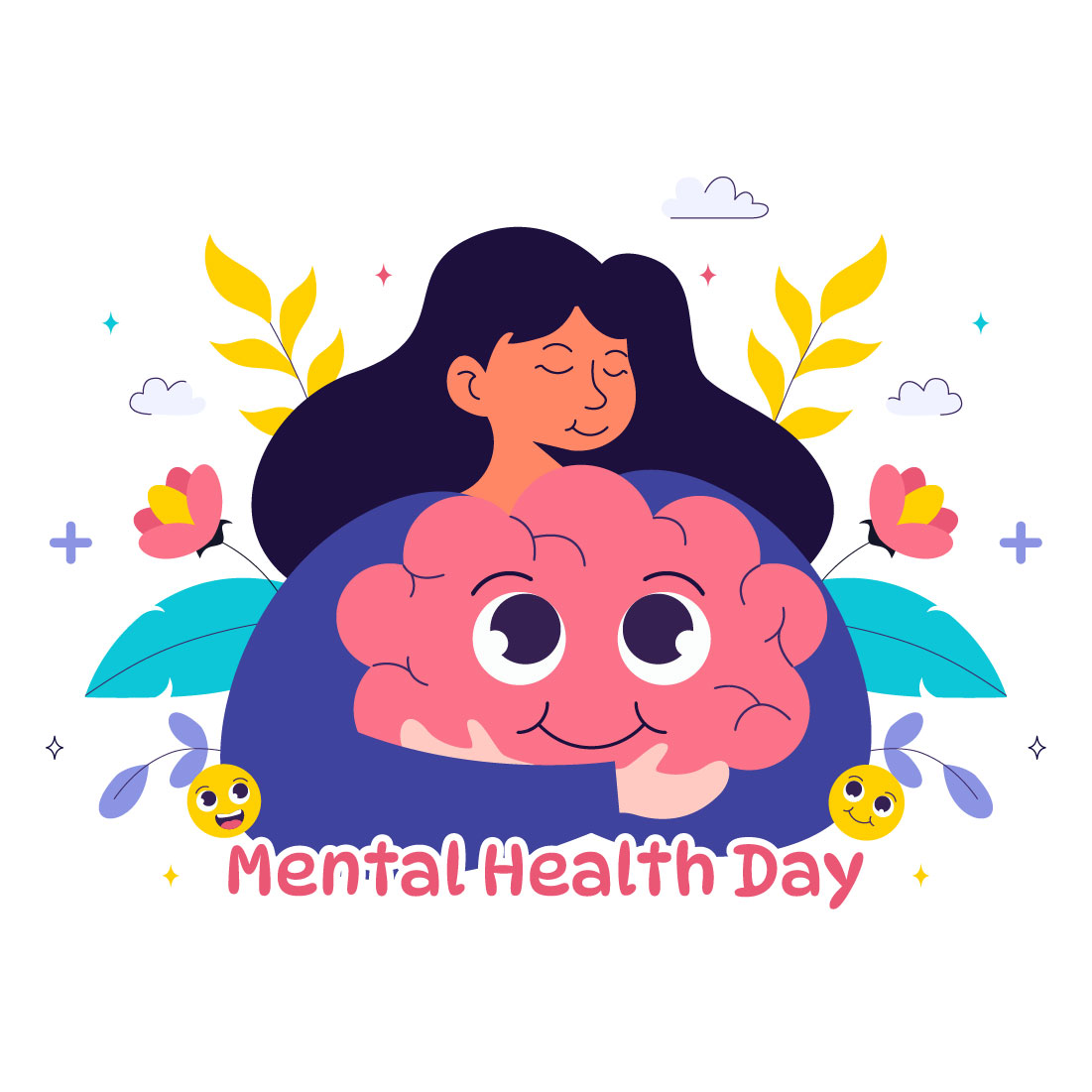11 World Mental Health Day Illustration cover image.