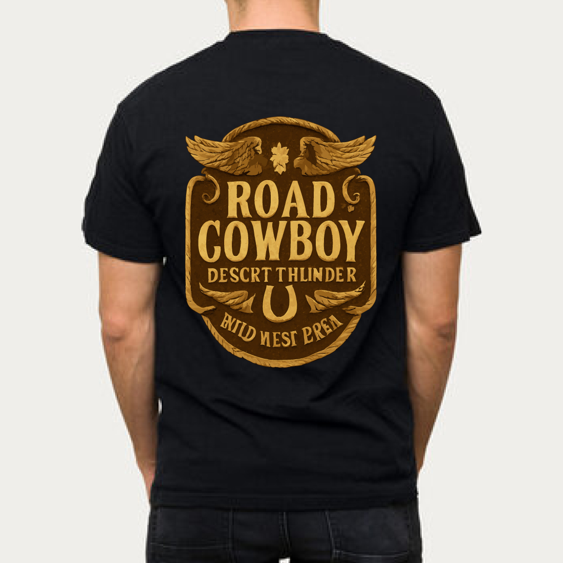 Road Cowboy Desert Thunder Wild West Tee preview image.