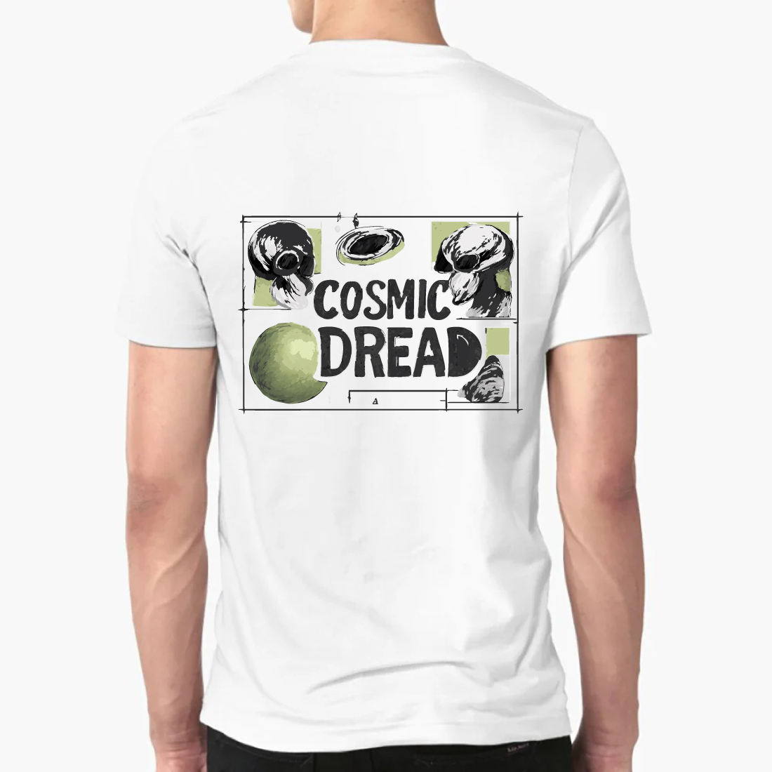 Cosmic Dread Space Horror Tee - Sci-Fi Graphic preview image.