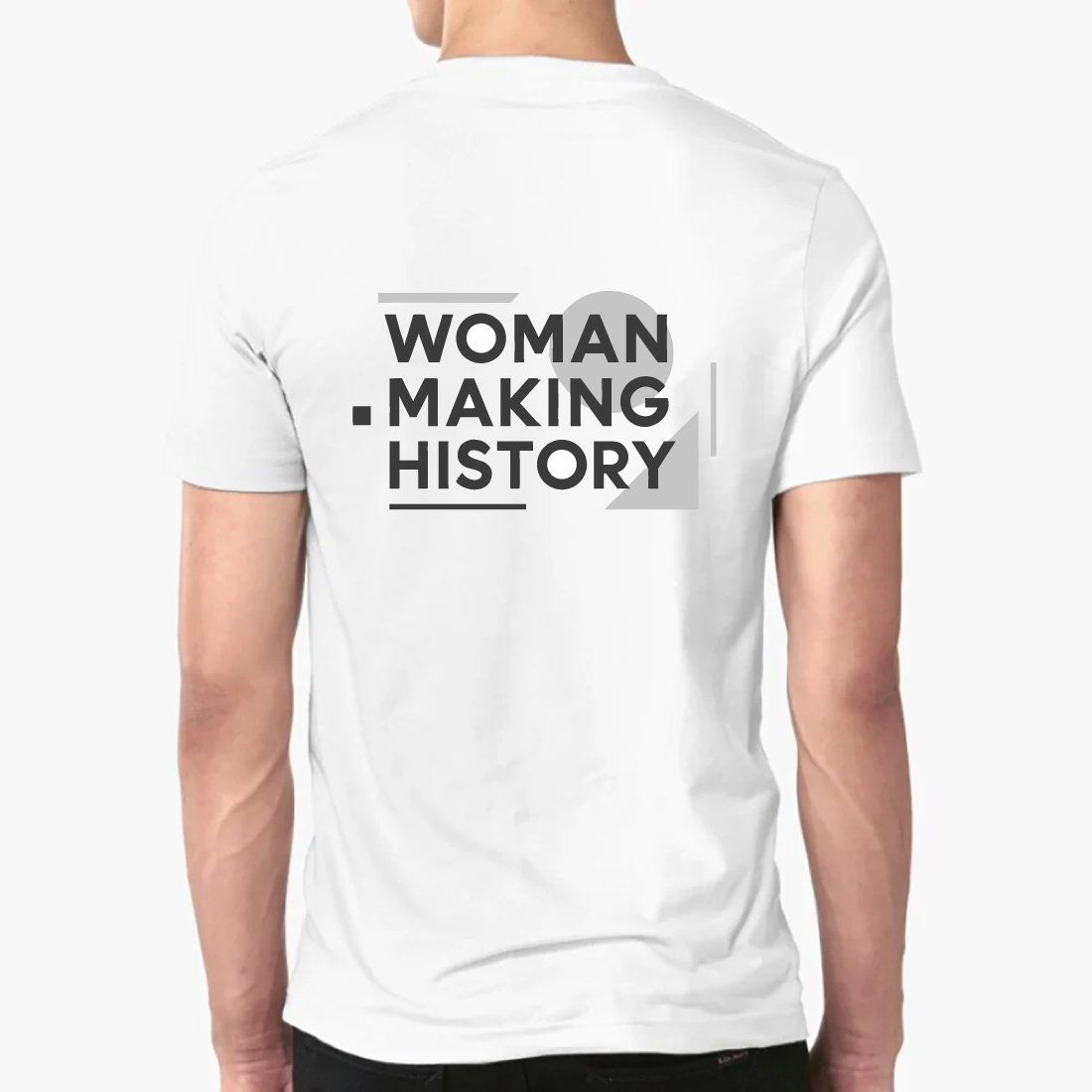 Woman Making History Minimalist T-Shirt Simple preview image.