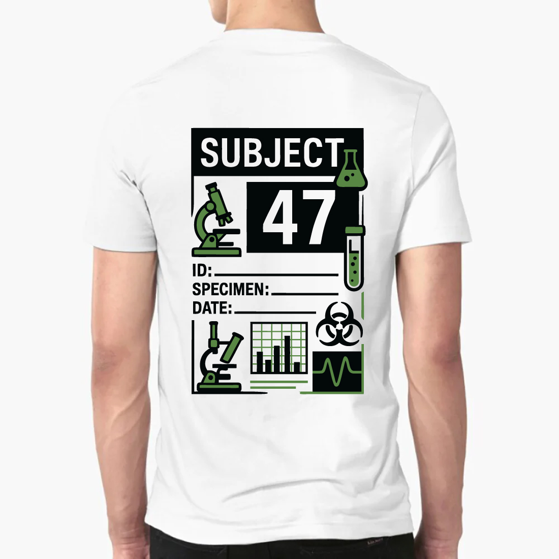 Subject 47 Lab Tee - Science Experiment Design preview image.