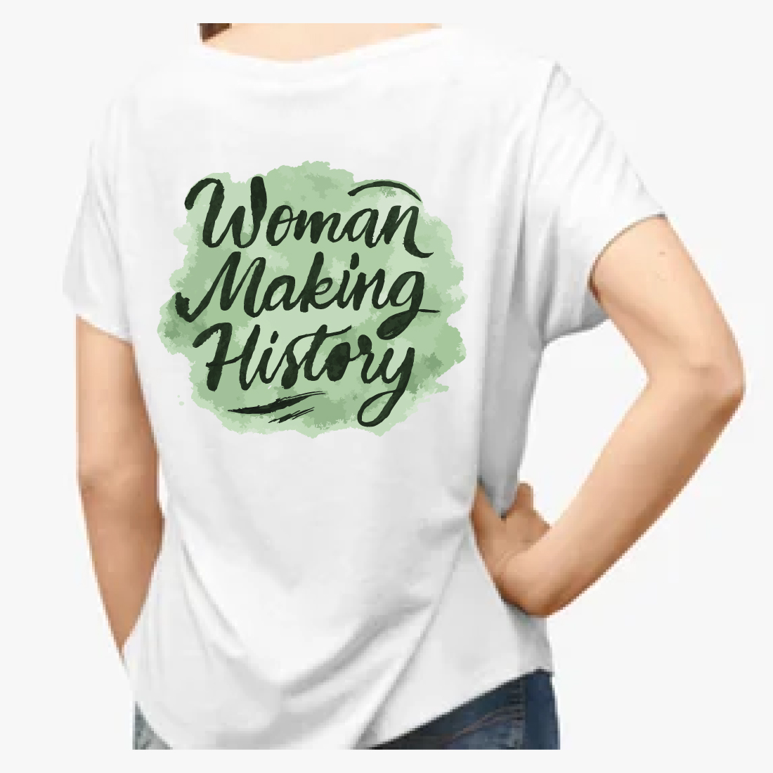 Woman Making History Feminist Empowerment T-Shirt preview image.