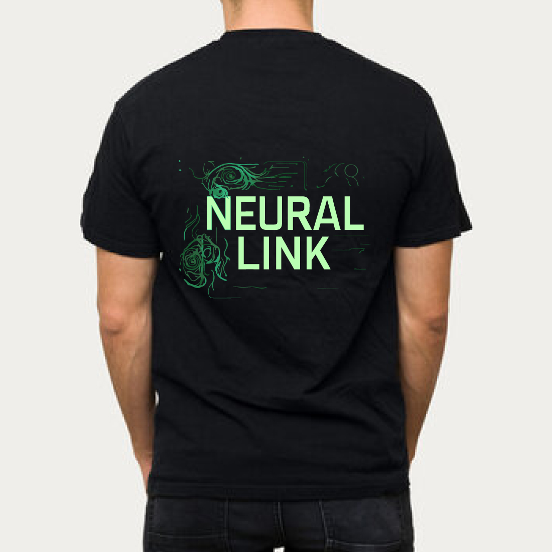 Neural Link Tech Tee - AI Cyberpunk Graphic Shirt preview image.