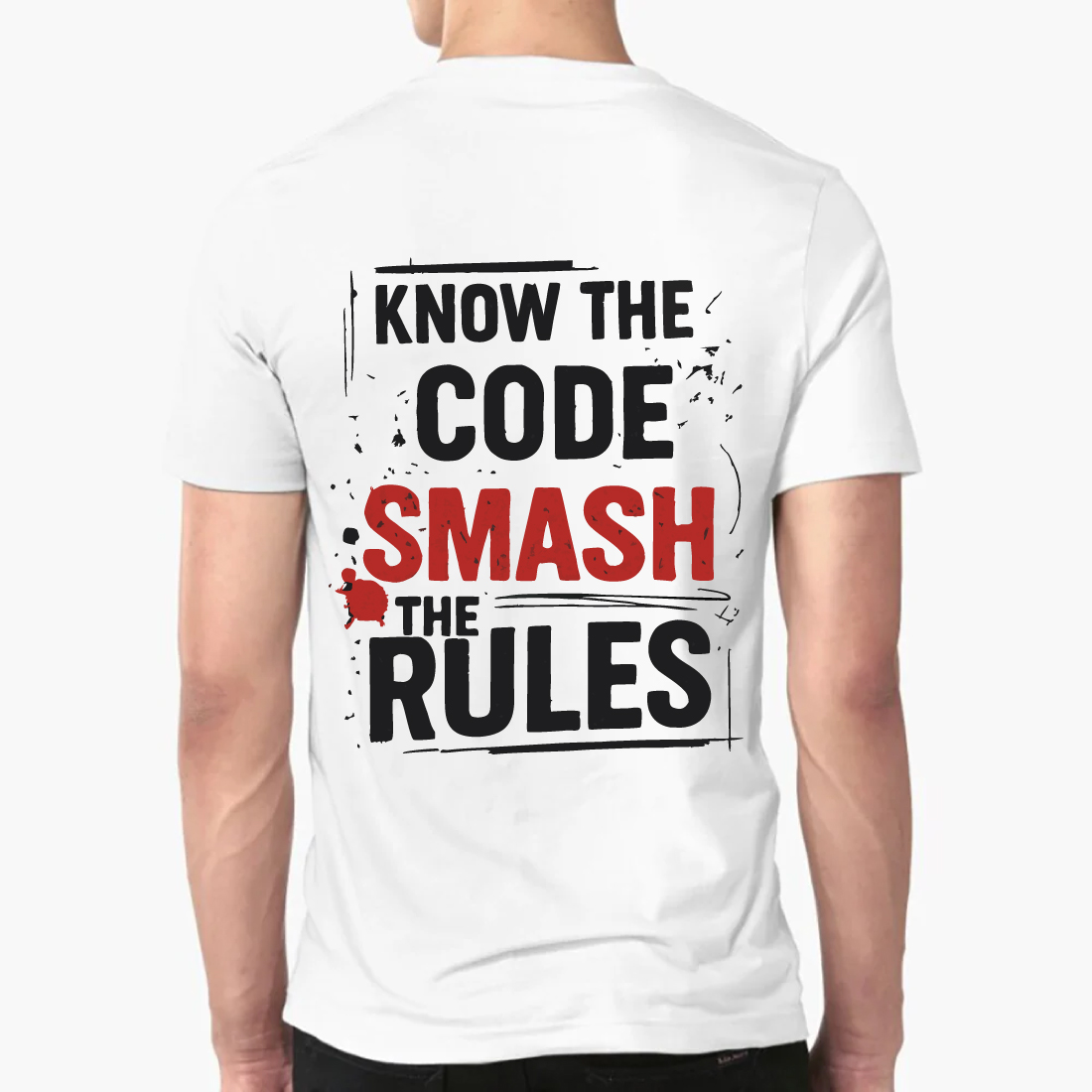 Know The Code Smash The Rules T-Shirt preview image.