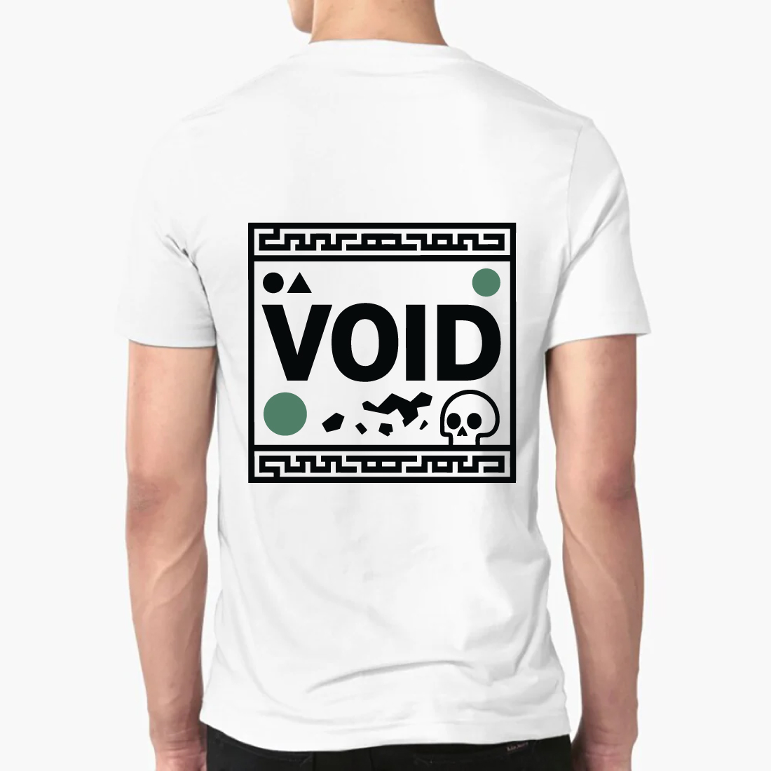 Void Gothic T-Shirt Dark Aesthetic Geometric Tee preview image.