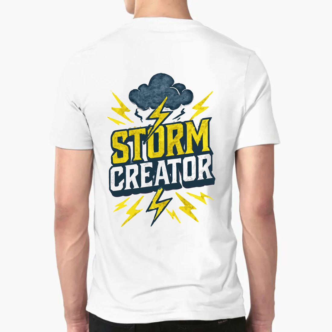 Storm Creator Lightning T-Shirt Weather Graphic preview image.