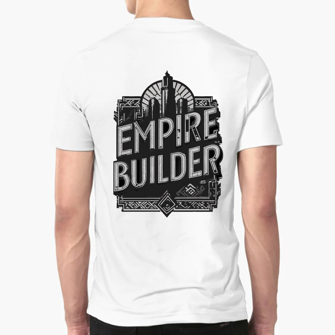 Empire Builder Art Deco Business Success T-Shirt preview image.