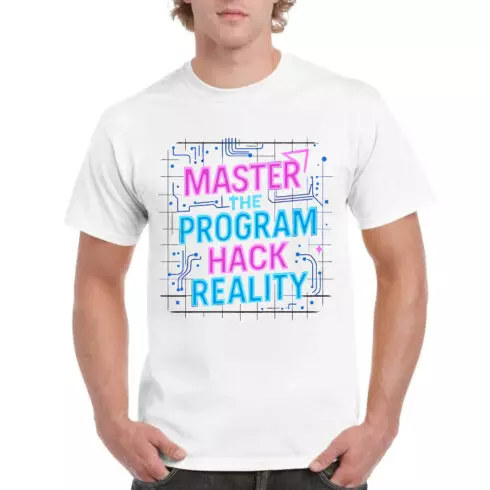 Master Program Hack Reality Coder Programmer Tee cover image.