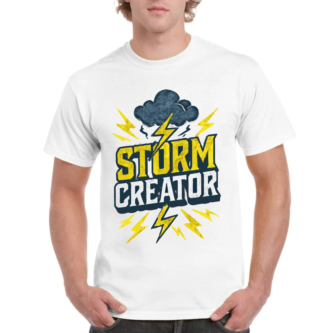Storm Creator Lightning T-Shirt Weather Graphic cover image.