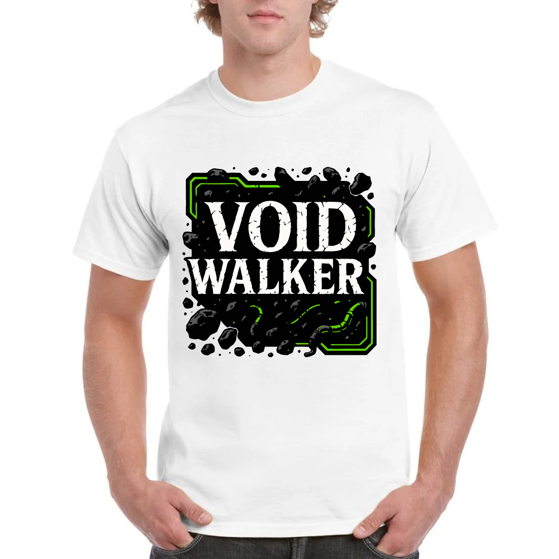 Void Walker Dark Gaming Sci-Fi Tee cover image.