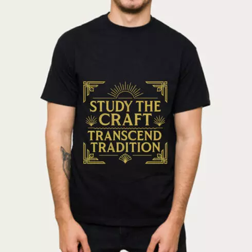 Study The Craft Transcend Tradition T-Shirt cover image.