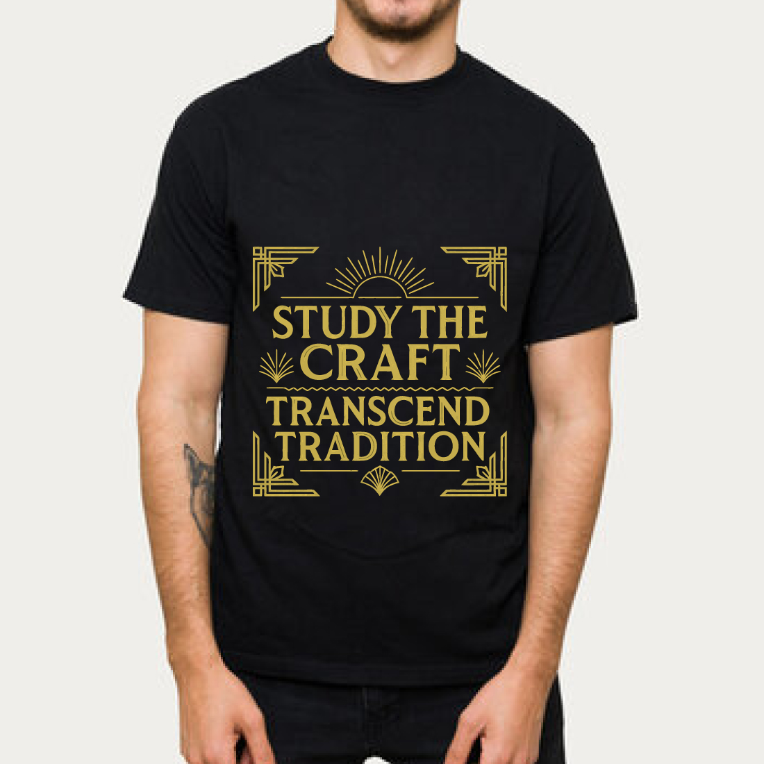Study The Craft Transcend Tradition T-Shirt cover image.
