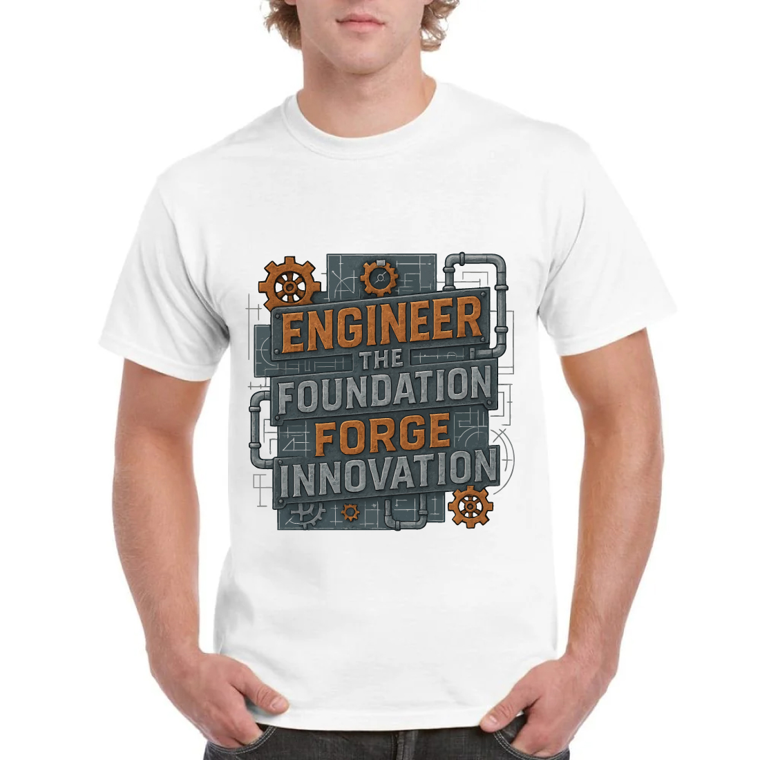Engineer Foundation Forge Innovation Engineering Tee cover image.
