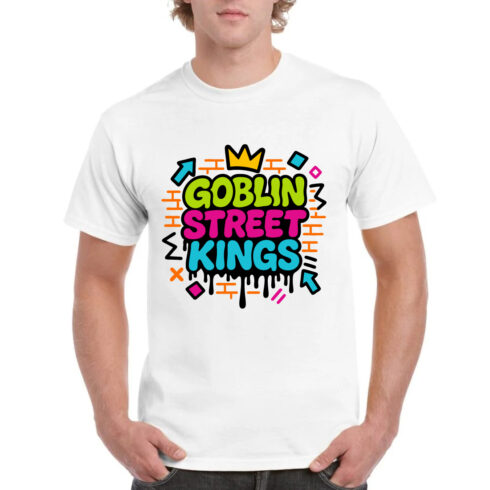 Goblin Street Kings Graffiti Style Gaming T-Shirt cover image.